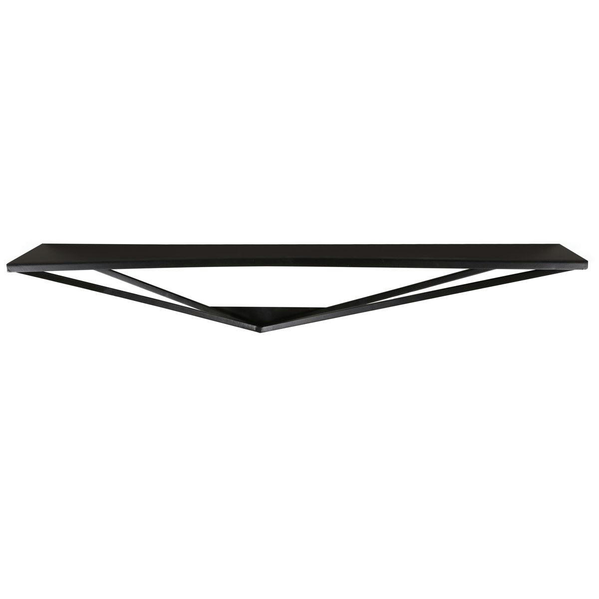 EXPO - Étagère murale en métal noir 90 cm