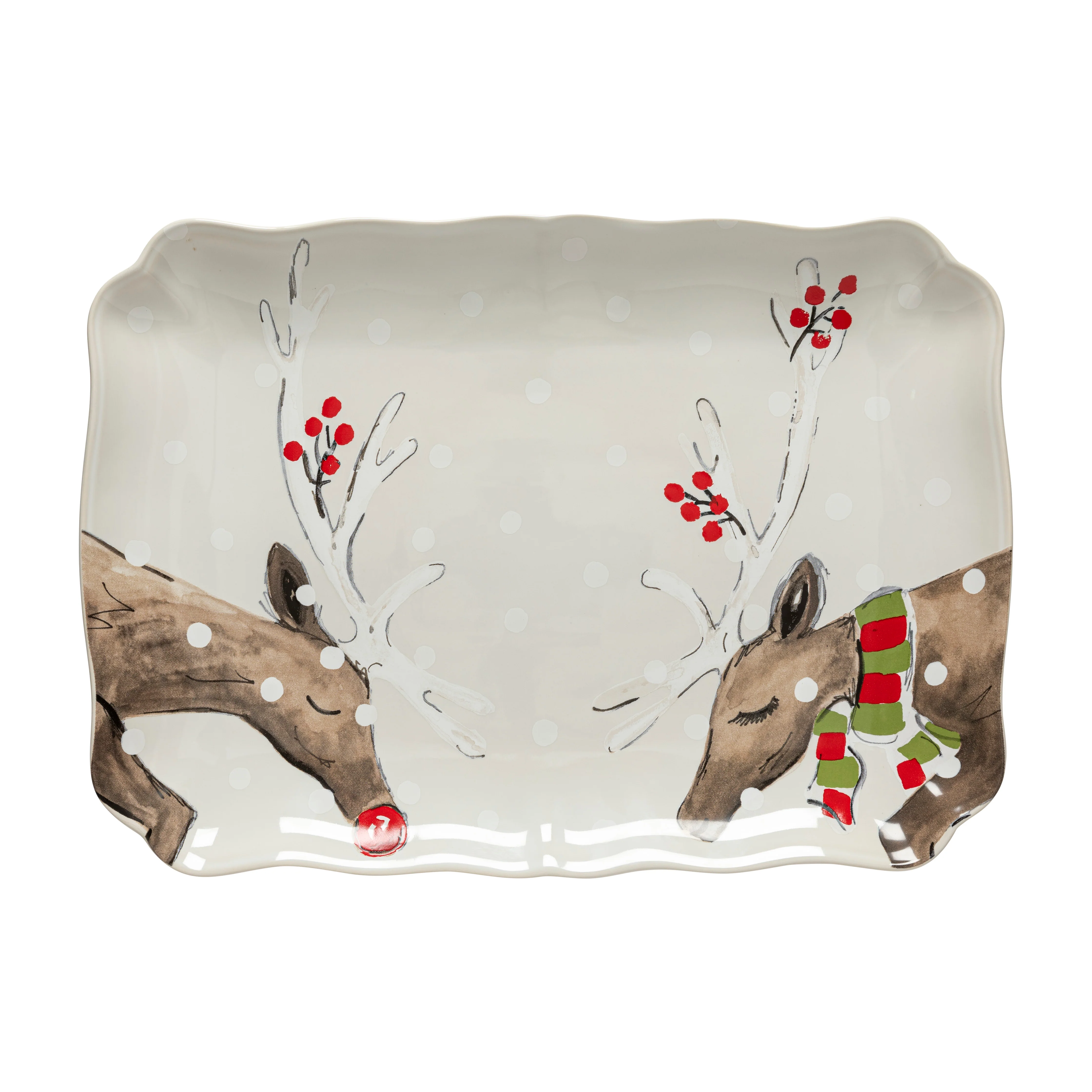Rectangular Platter Deer Friends, Casafina by COSTA NOVA
