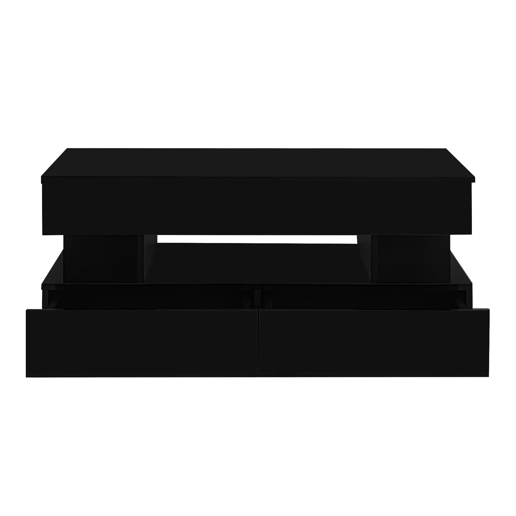 39x19'' Lift-Top Coffee Table with 2 Drawers for Living Room