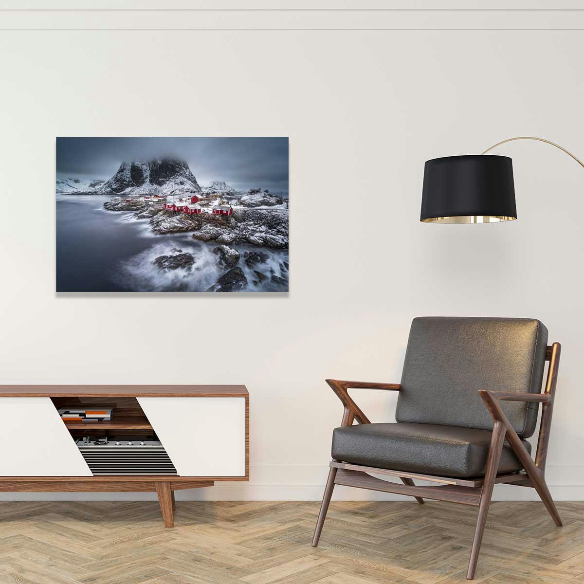 - Tableau hiver magique aux lofoten Tableau plexiglas 90x60cm
