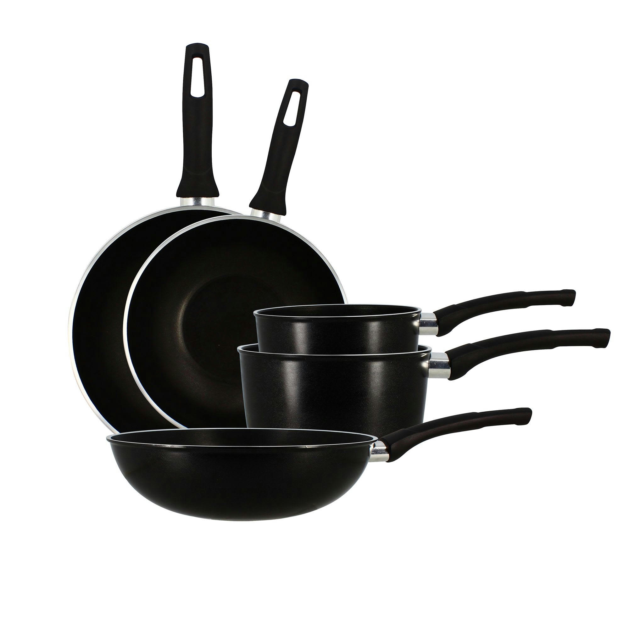 MARCEL - Batterie de cuisine 5 pièces en aluminium - compatible induction