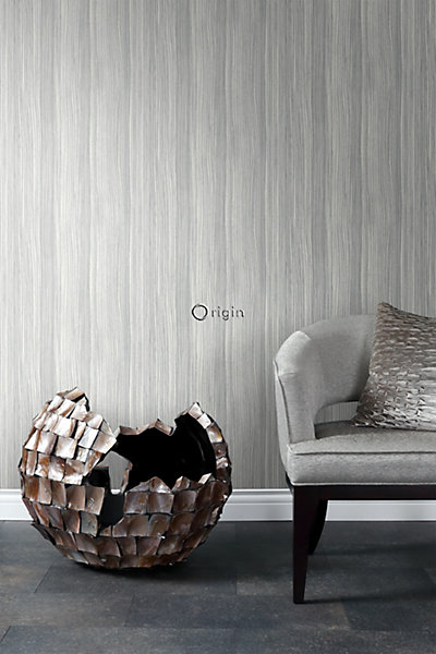 Origin Wallcoverings papier peint rayé gris clair 53 cm x 10.05 m