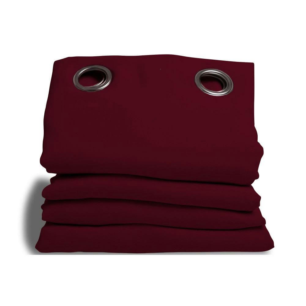 - Rideau phonique thermique occultant rouge 140x180