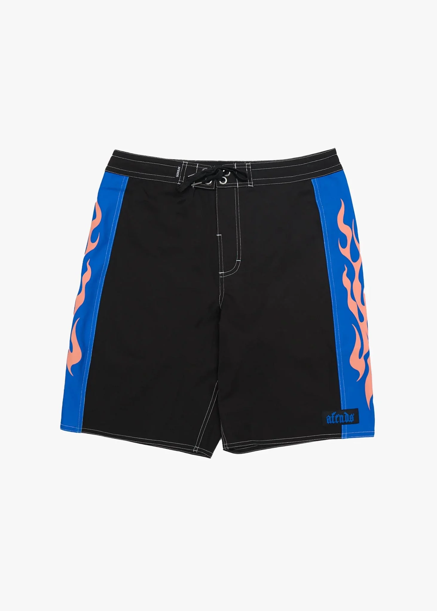 AFENDS Mens Rikki - Surf Related V.2 Boardshorts 20 - Black