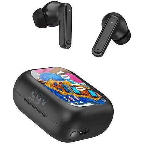 écouteurs Urban View Bluetooth 5.4 Intra auriculaires Noir ANC ENC 18h autonomie