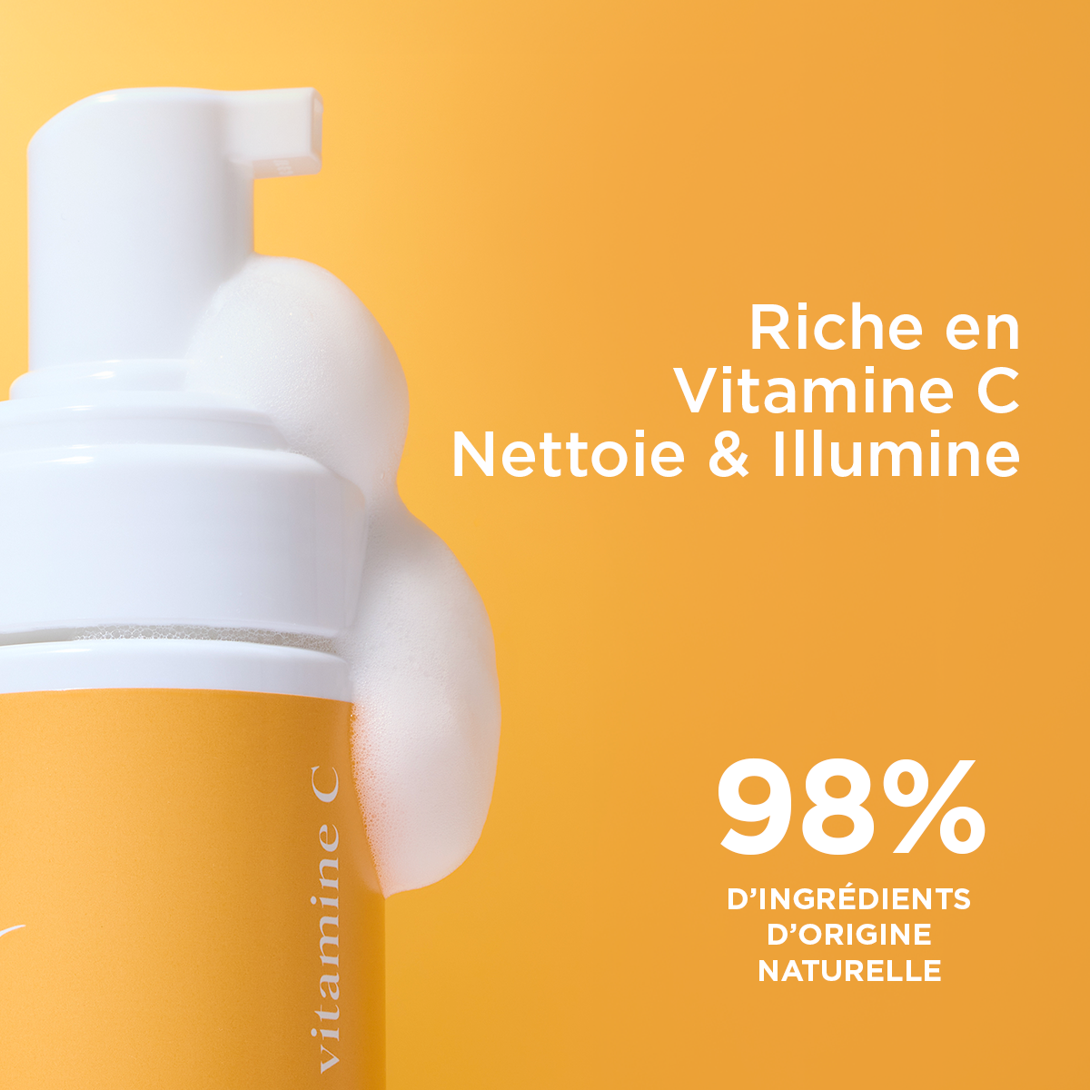 Hydratation & EclatMousse nettoyante éclat à la Vitamine C 150 ml