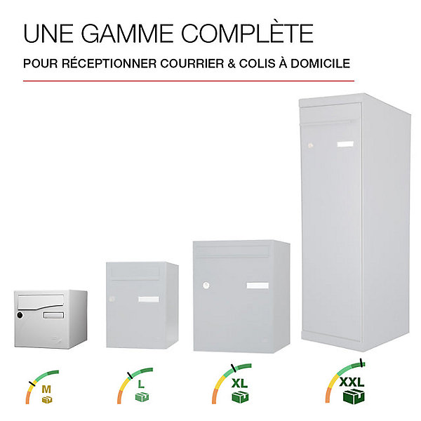 Boite aux lettres Préface 2 portes Blanc mat RAL 9016M