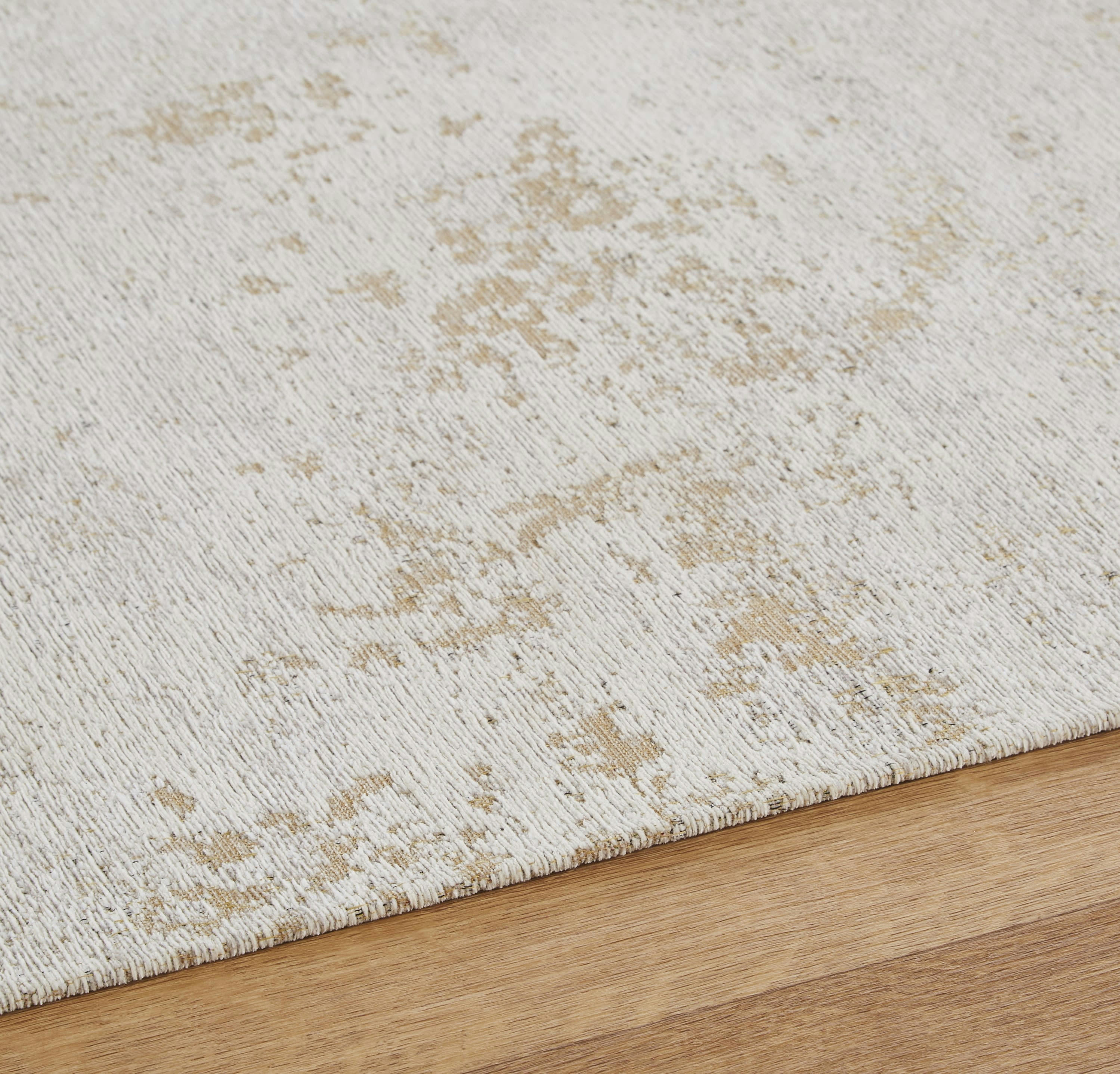 PAULINE - Tapis tissé jacquard beige 155x230