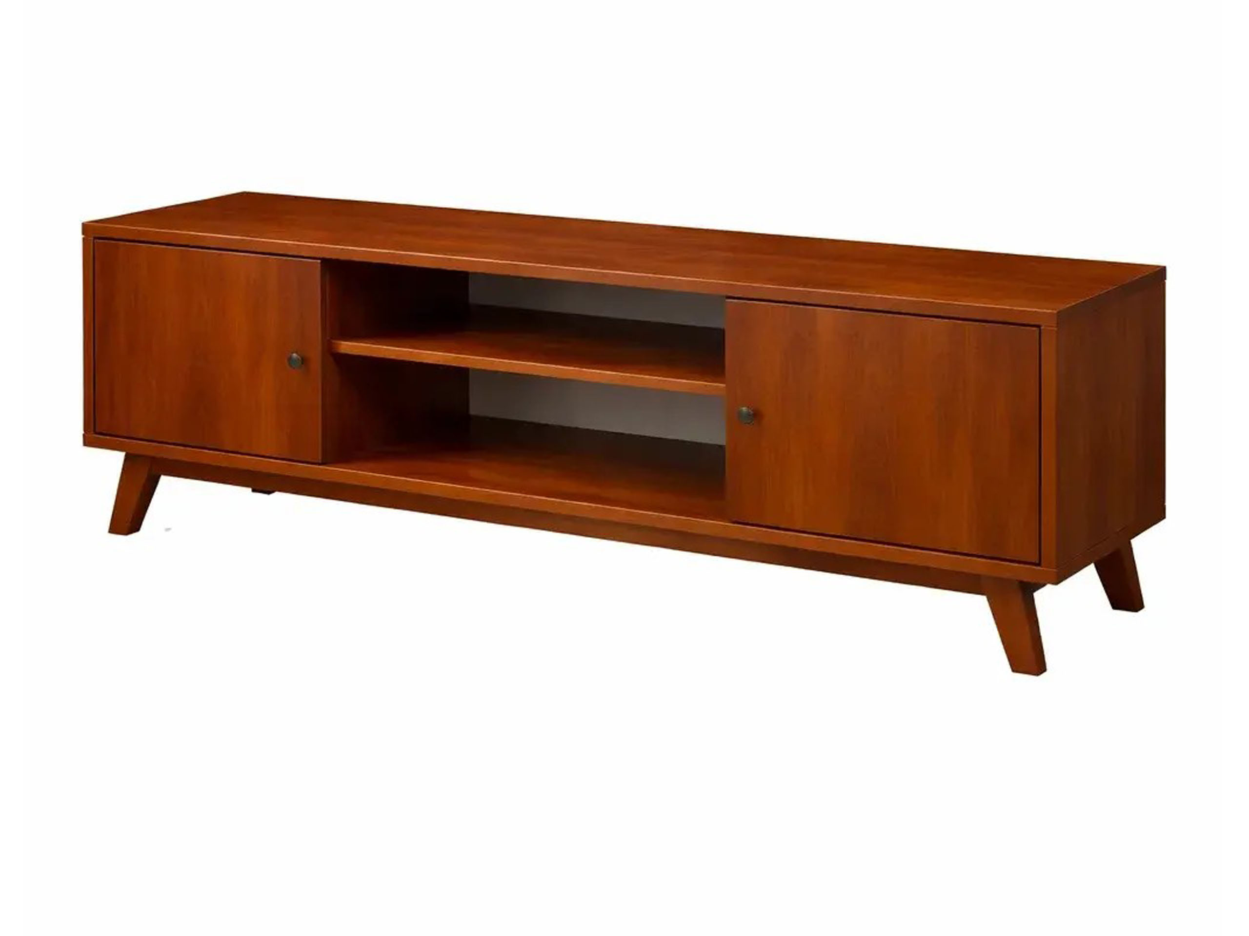 Szafka RTV Oregon wood 180 cm drewniana kolor kasztan