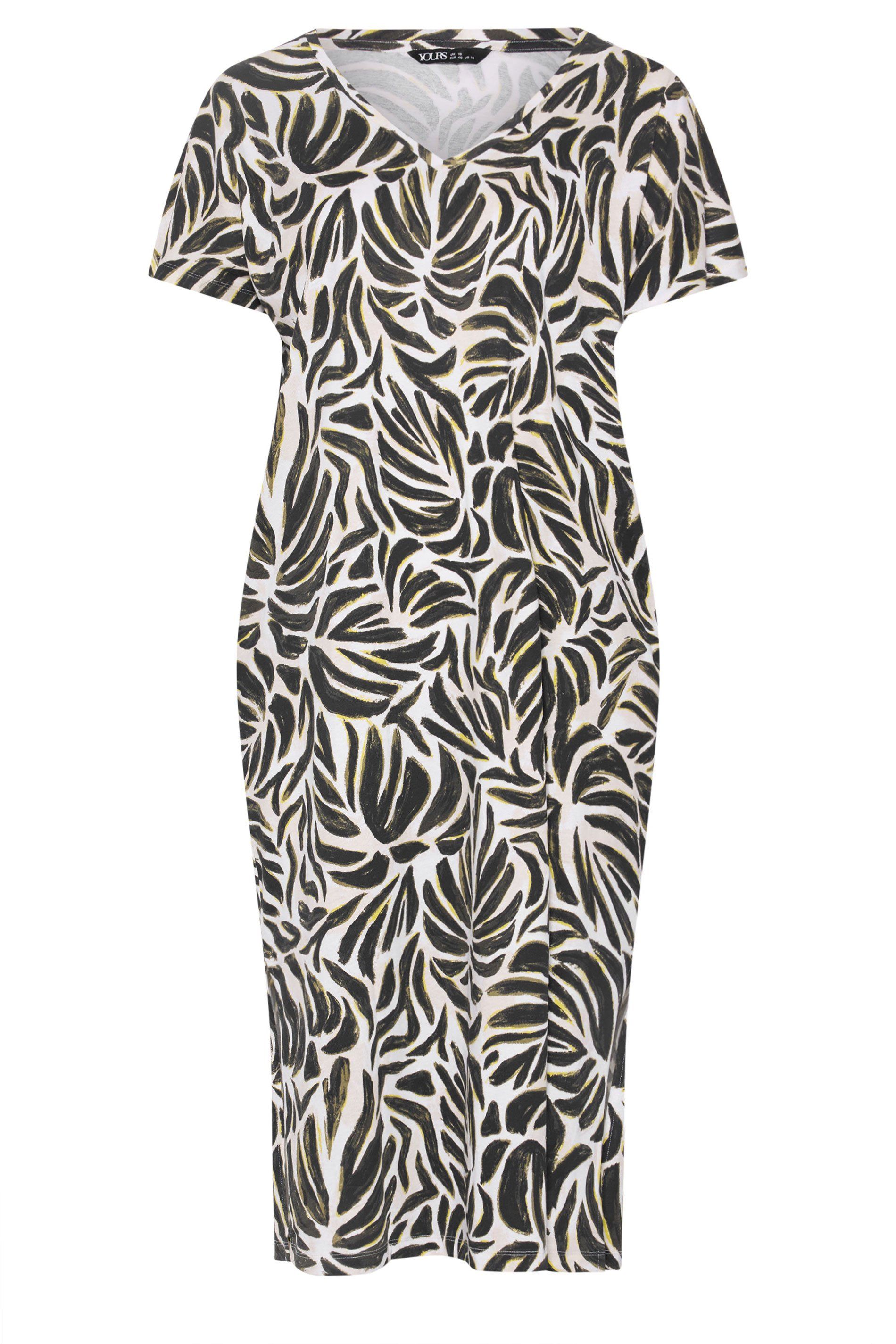 Yours Leaf Print Midi Dress