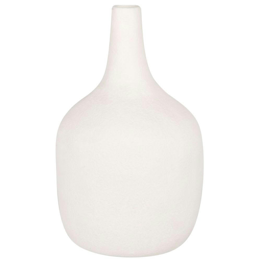 - Vase en porcelaine blanc H23
