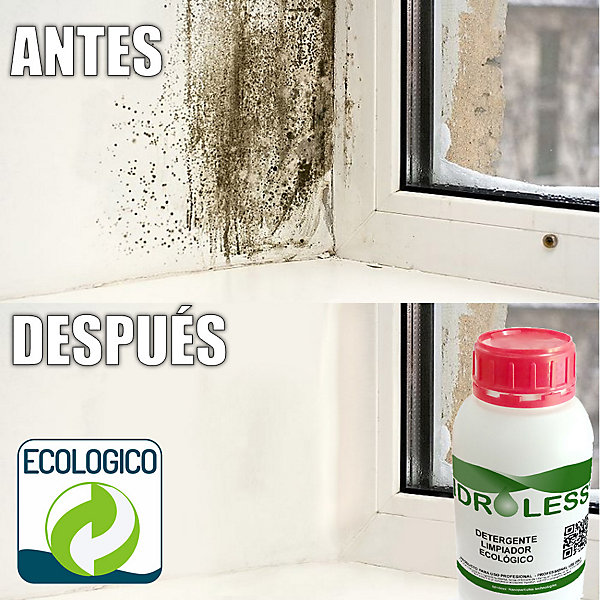 Détergent nettoyant anti-moisissure intérieur (1 L) - Combat les taches d'humidité sans rinçage