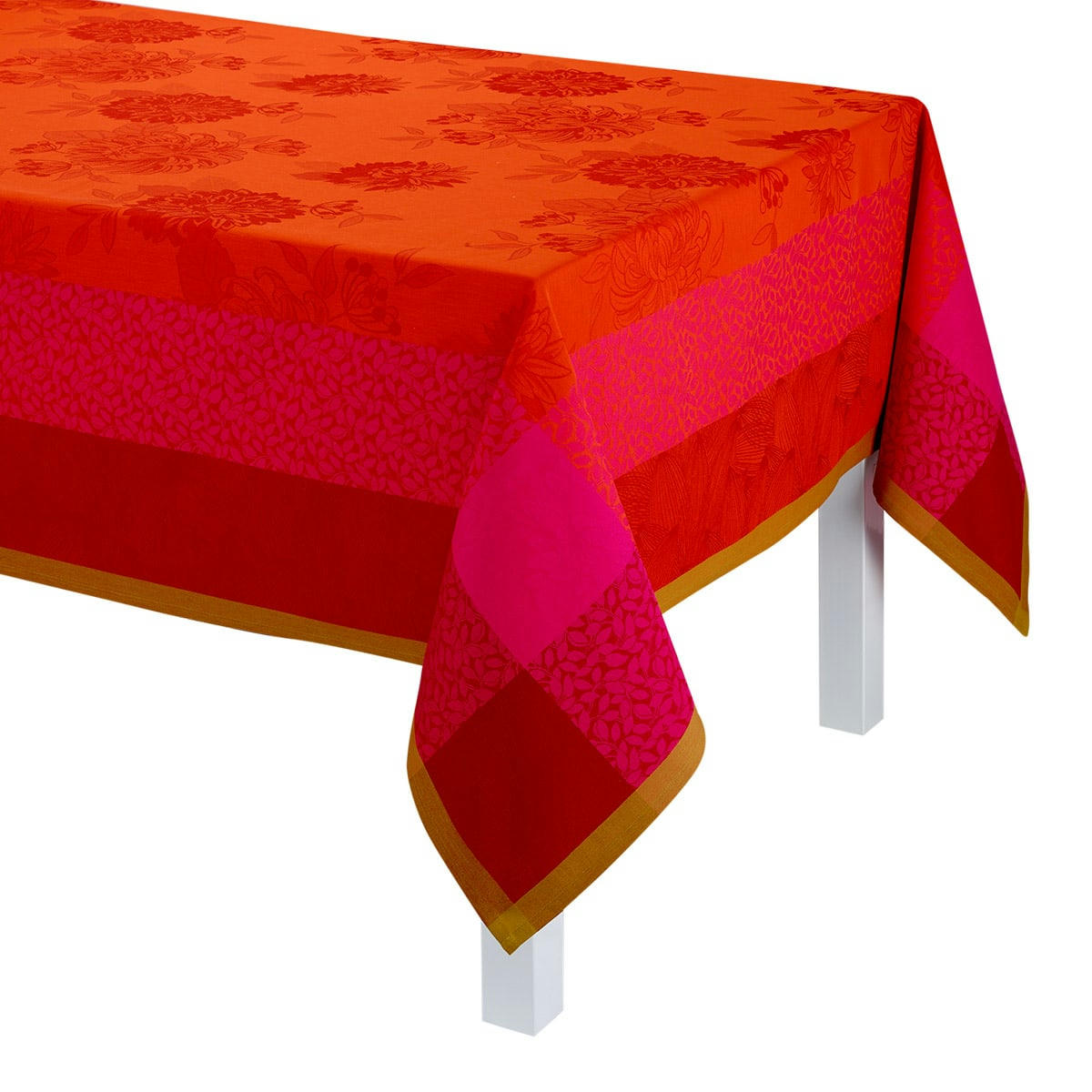 PARFUMS DE BAGATELLE - Nappe en coton capucine 175 x 250