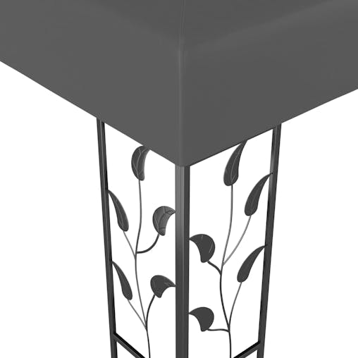 NNEVL Gazebo with Double Roof 3x4m Anthracite