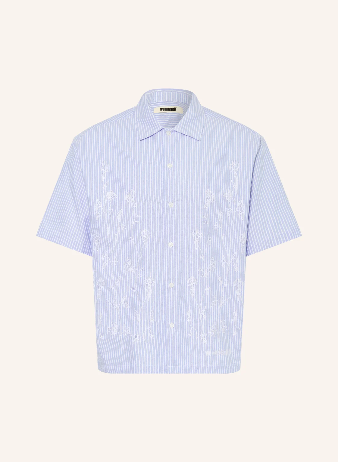WOODBIRD Kurzarm-Hemd Comfort Fit