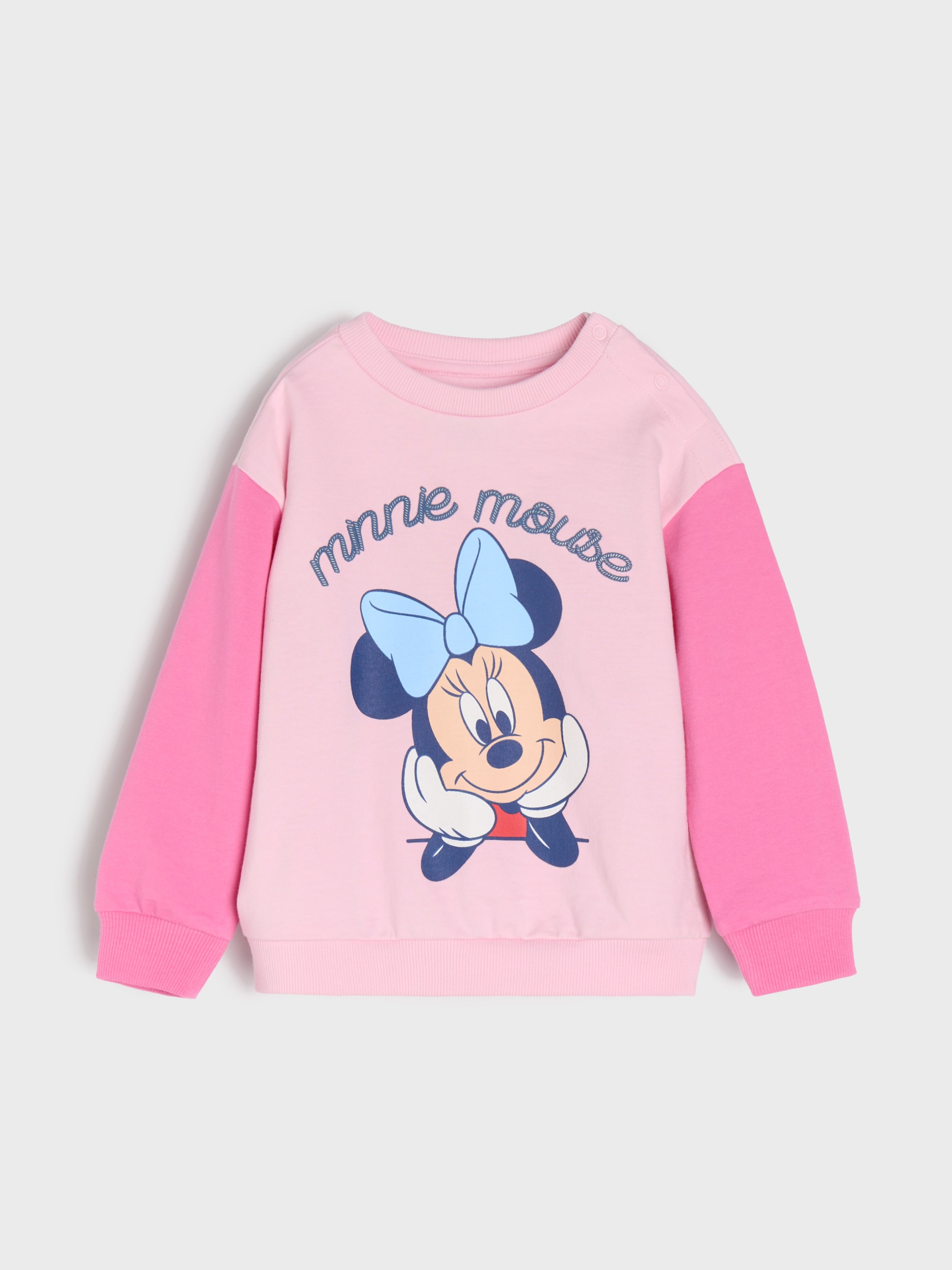 Bluza crewneck z nadrukiem Minnie Mouse