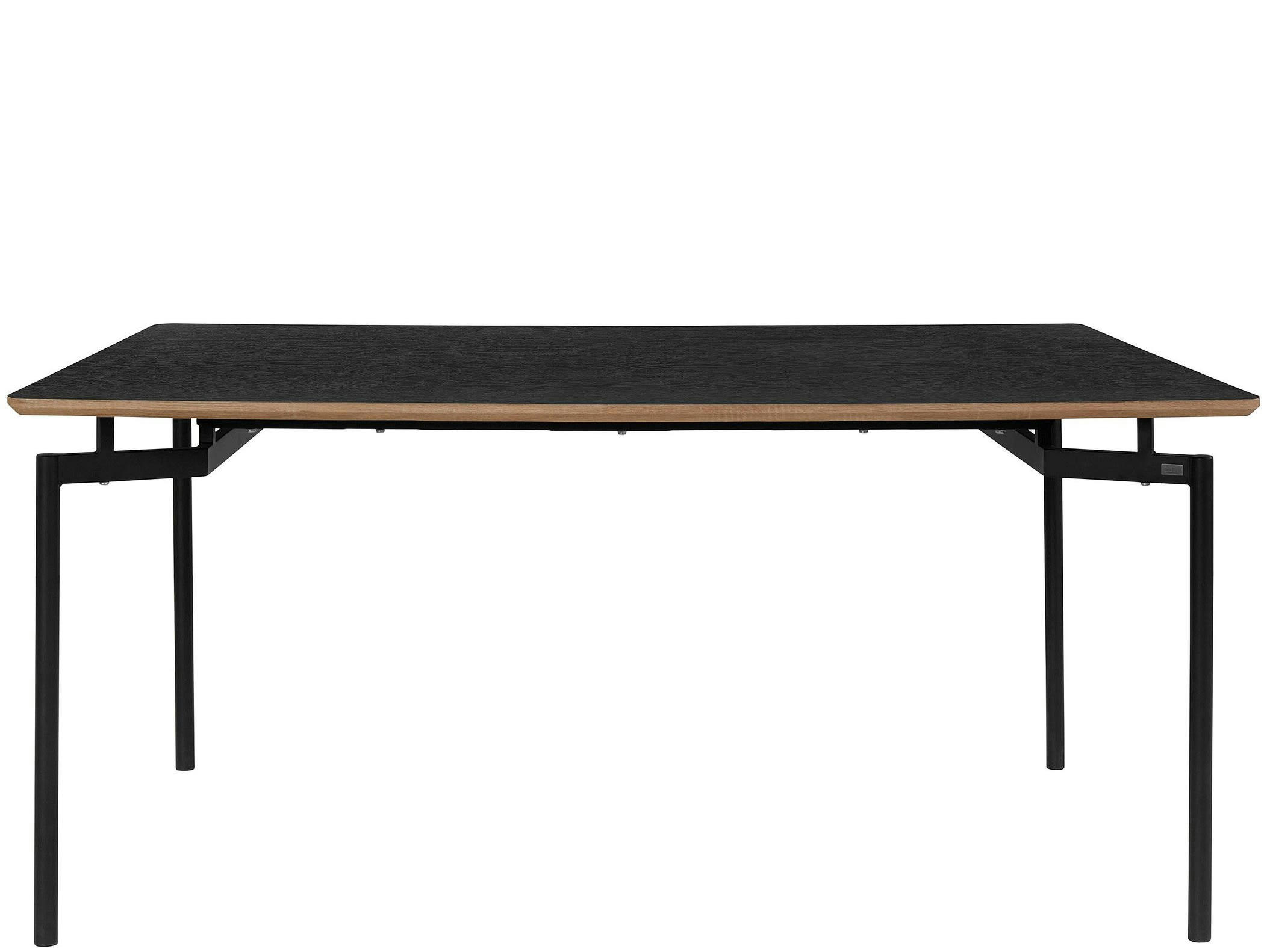 ALDO - Table de salle à manger 160 cm 6 personnes en Noir