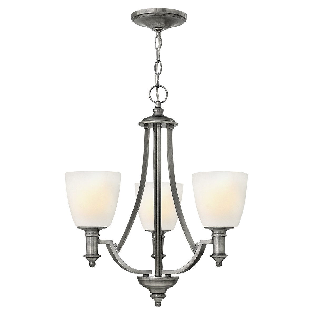 Lampa wisząca antyczny nikiel Truman 3xE27x60W Hinkley