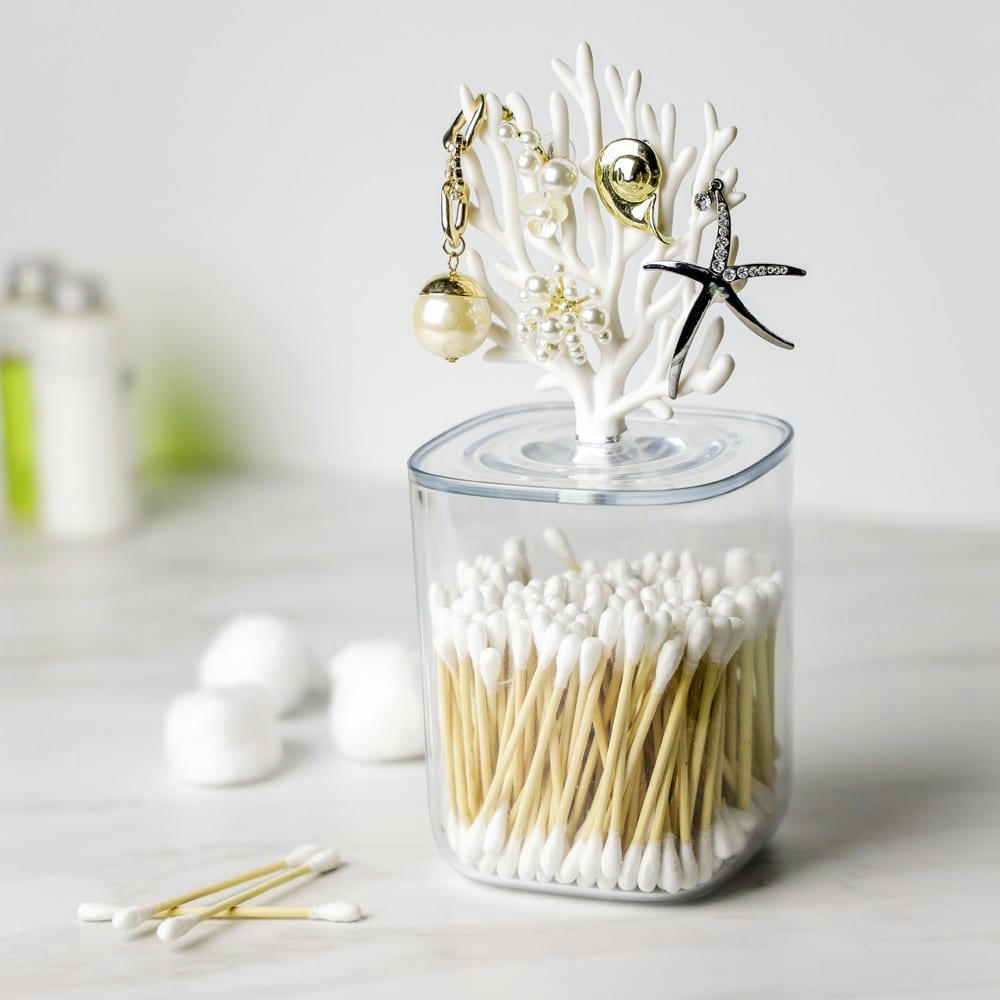 CORAL - Récipient coral plastique blanc