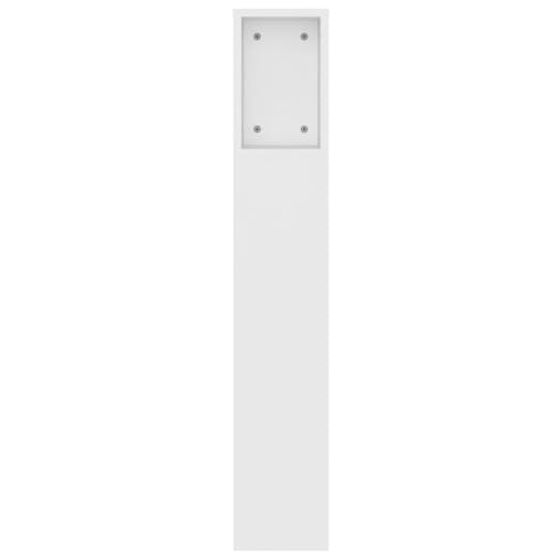 NNEVL Headboard Cabinet White 140x18.5x104.5 cm