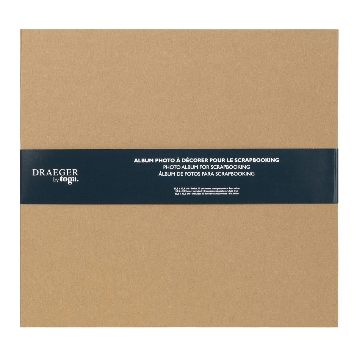 - Album De Scrapbooking Brut À Décorer 30x30 Cm -