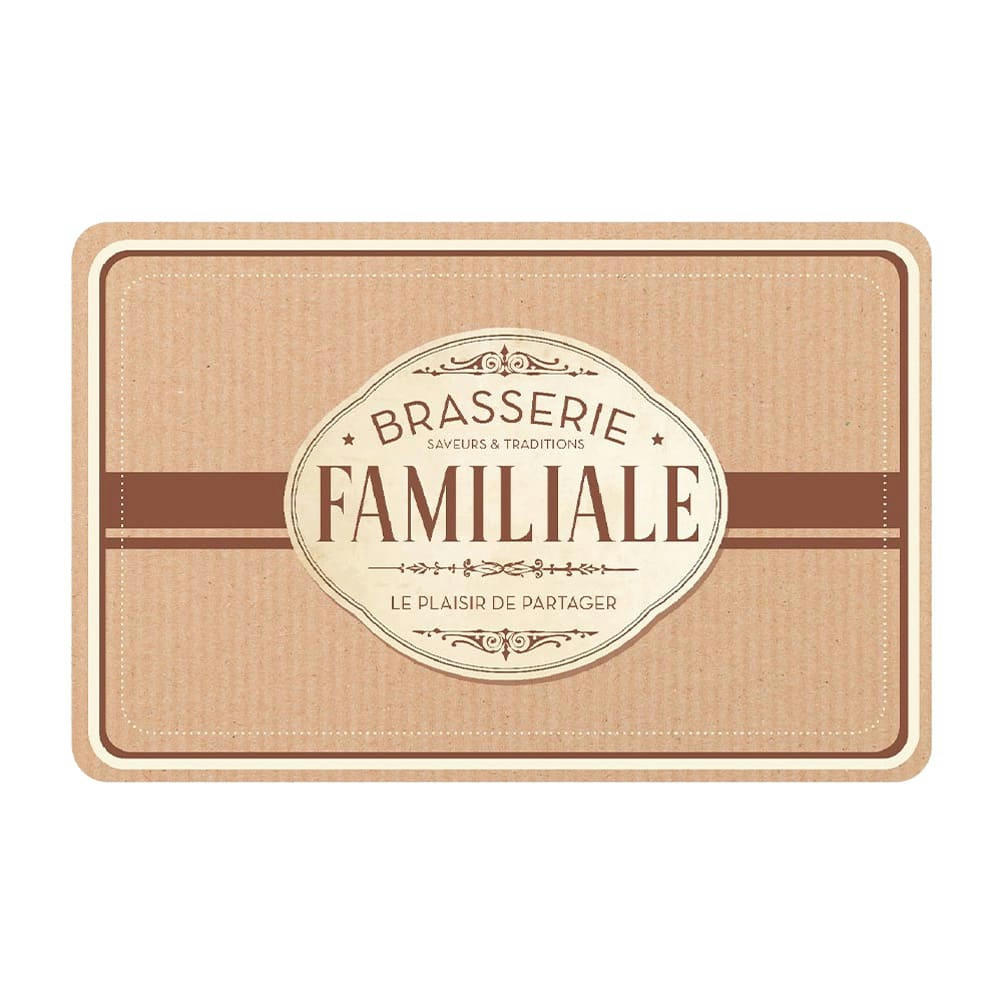 BRASSERIE FAMILIALE - Set de table 43x28cm