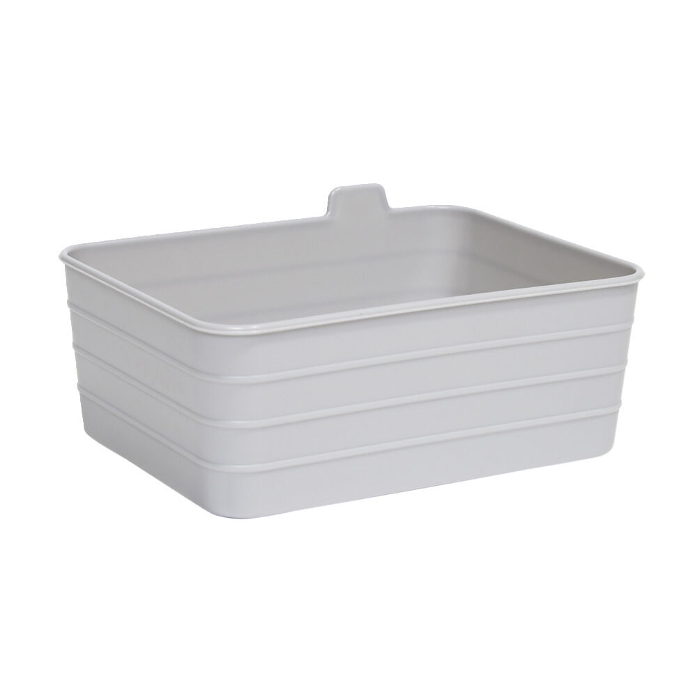 Panière de rangement plastique 16,5x12,5xH7,5cm (3 modèles)
