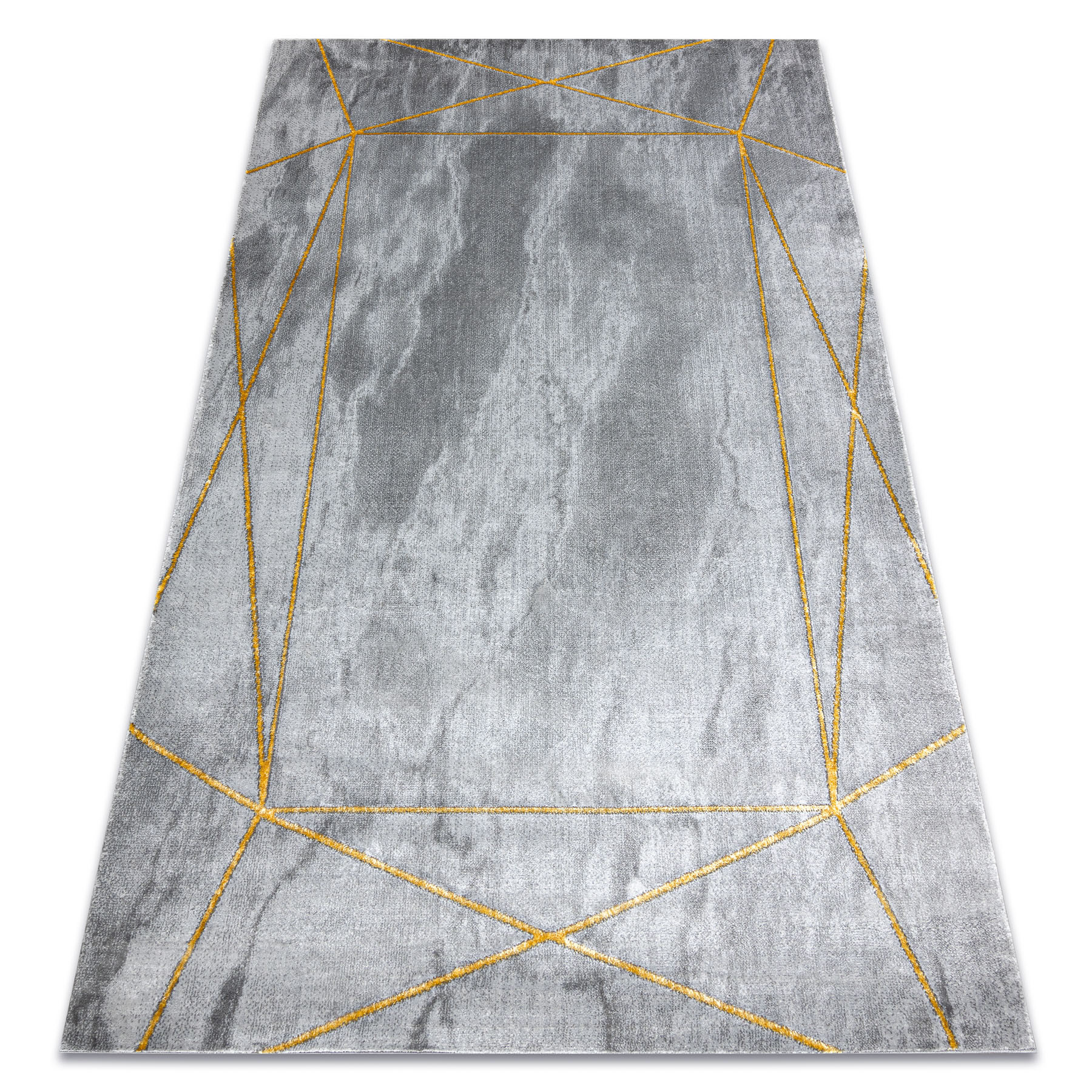 Dywan EMERALD ekskluzywny 1022 glamour, stylowy geometryczny, 80x150 cm