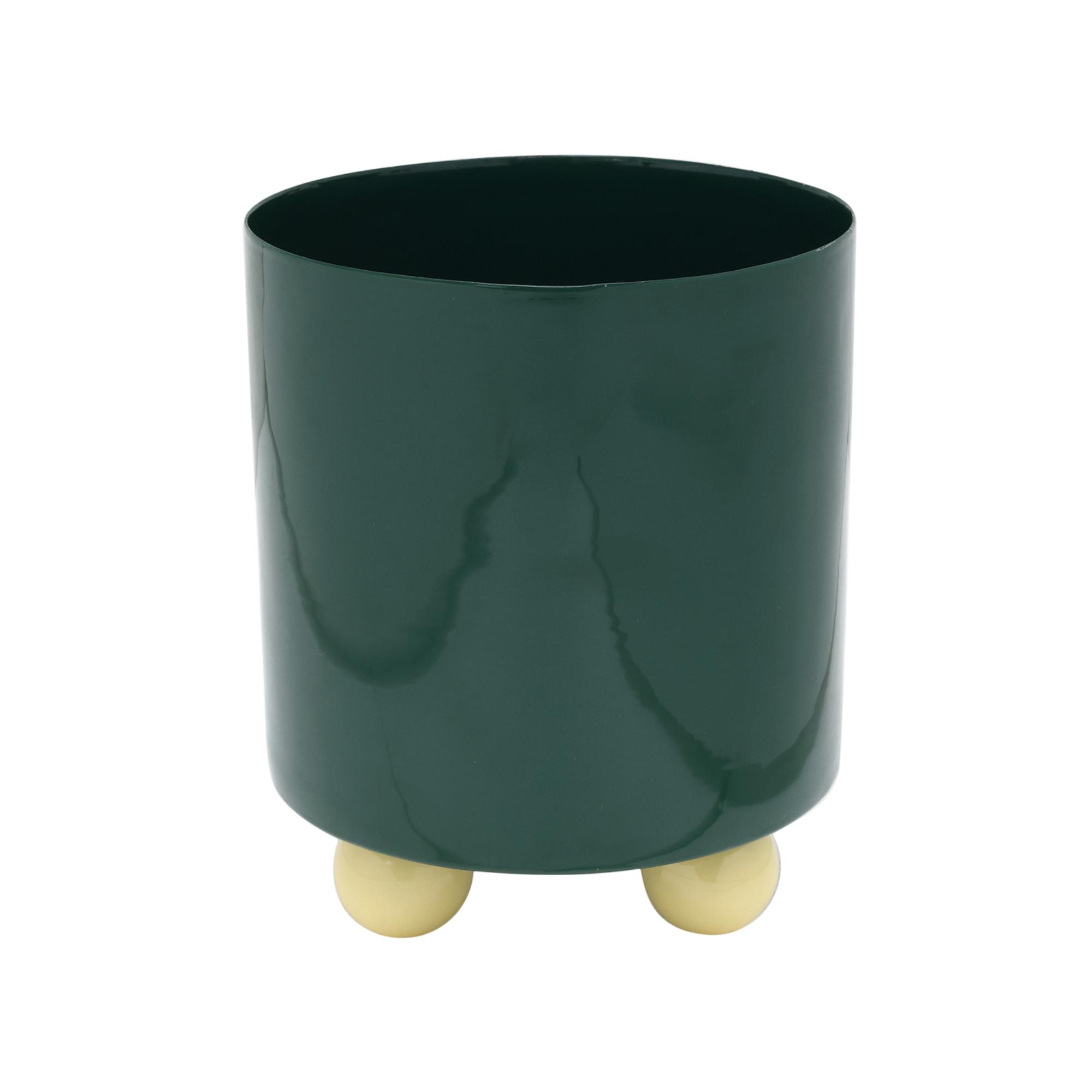 Present Time bloempot Double Funky Medium - groen - Ø18cm