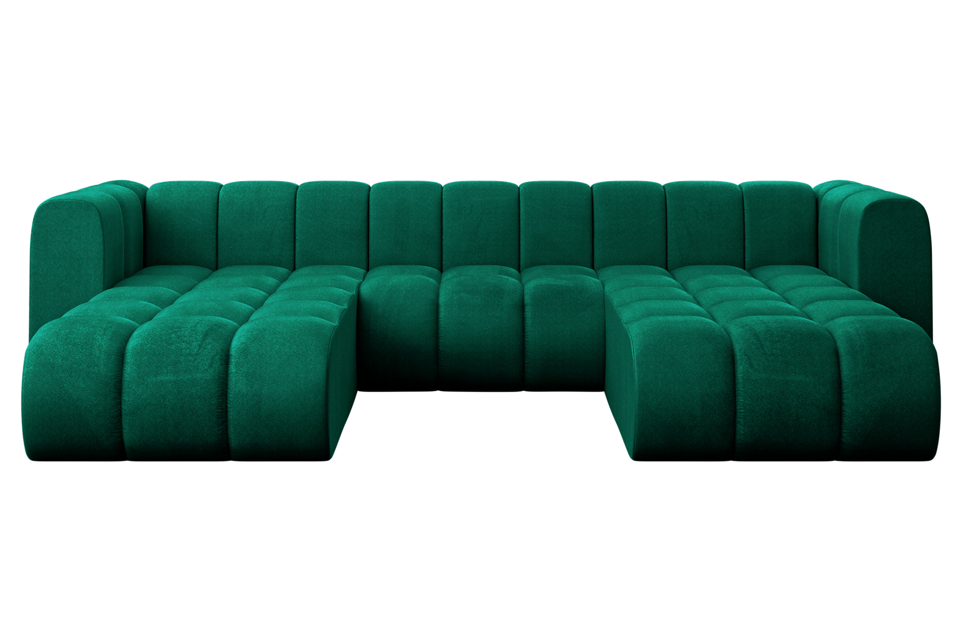 Narożnik uniwersalny modułowy Joren-U1 - 319x177x70 cm Zielony