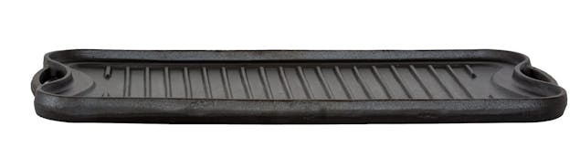 Oil-seasoned Ready to use 50.7x25.8cm Reversible Cast Iron Grill - Black