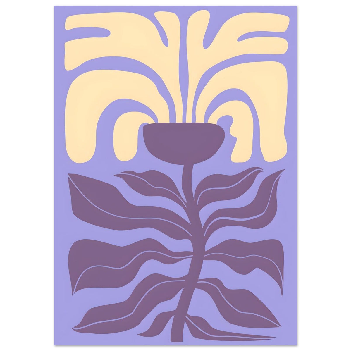 Artfulprints Poster Matisse – Poetic bloom I  - 50x70 cm - Paars