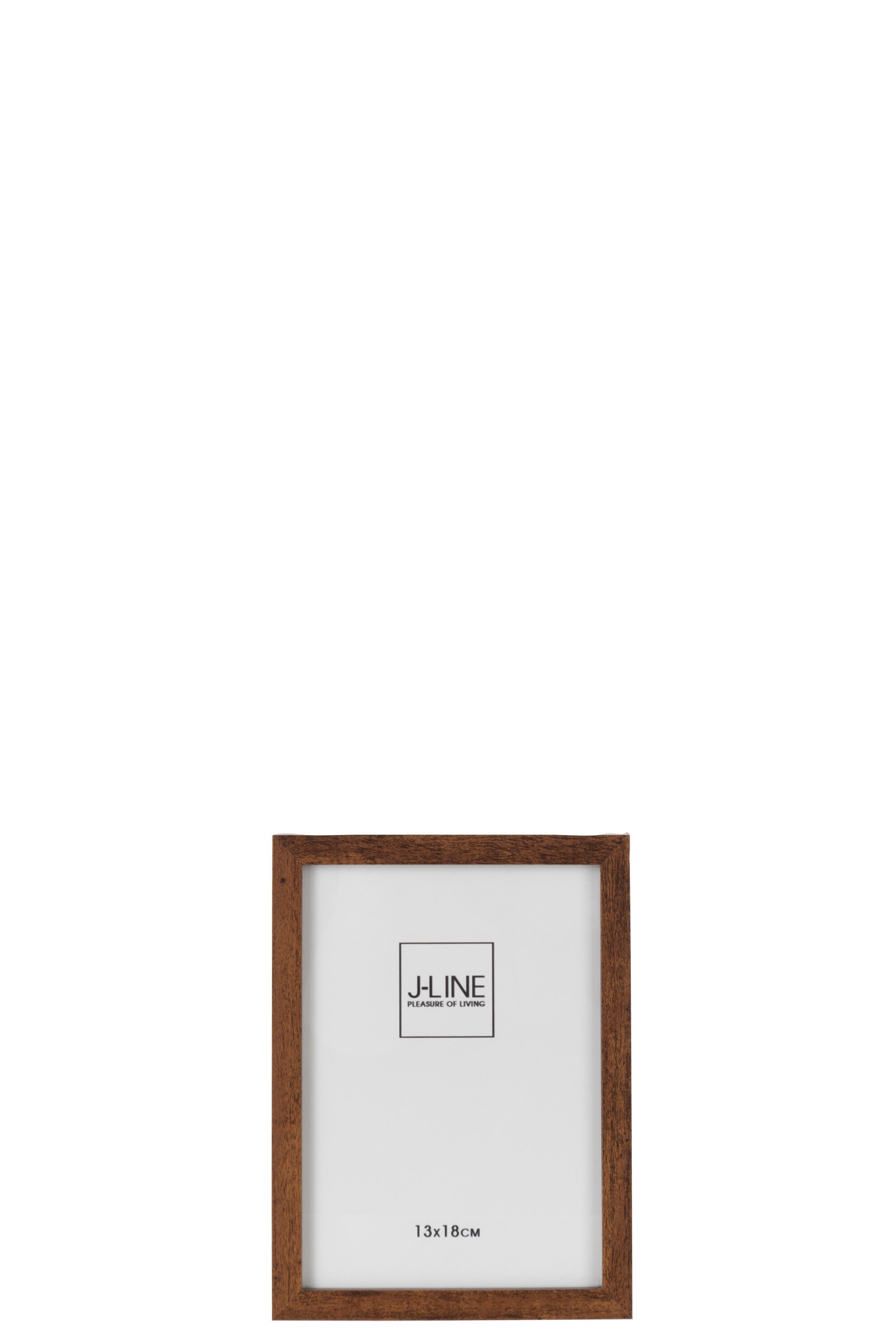 J-Line fotolijst Basic - hout - donkerbruin - small - 2 stuk