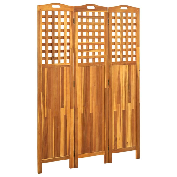 Parawan Drewniany Panelowy Panel Dekoracyjny Brązowy 121x2x170 cm