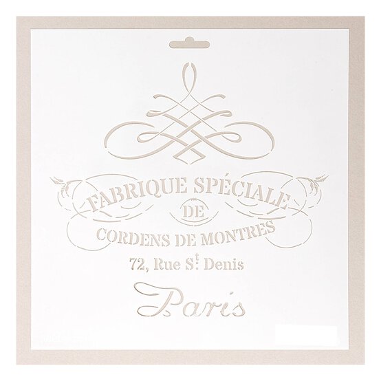 Fabrique Paris Stencil 25cm x 25cm