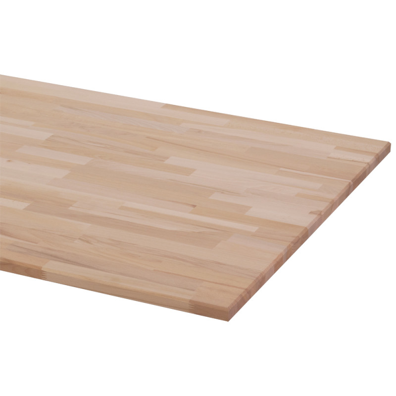 Plan de travail en hêtre massif 200 x 80 x 2,6 cm CANDO