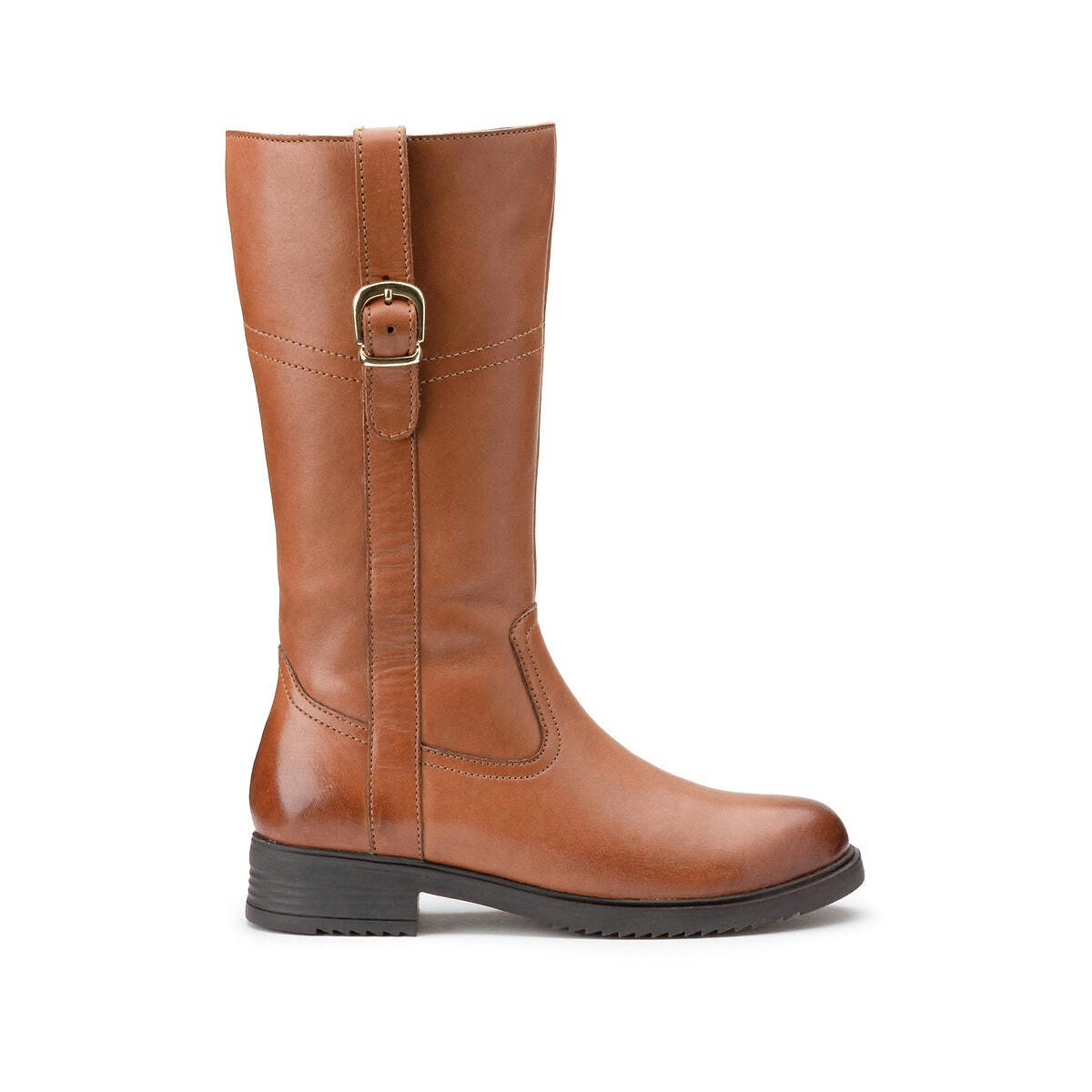Bottes en cuir zippées esprit cavalière