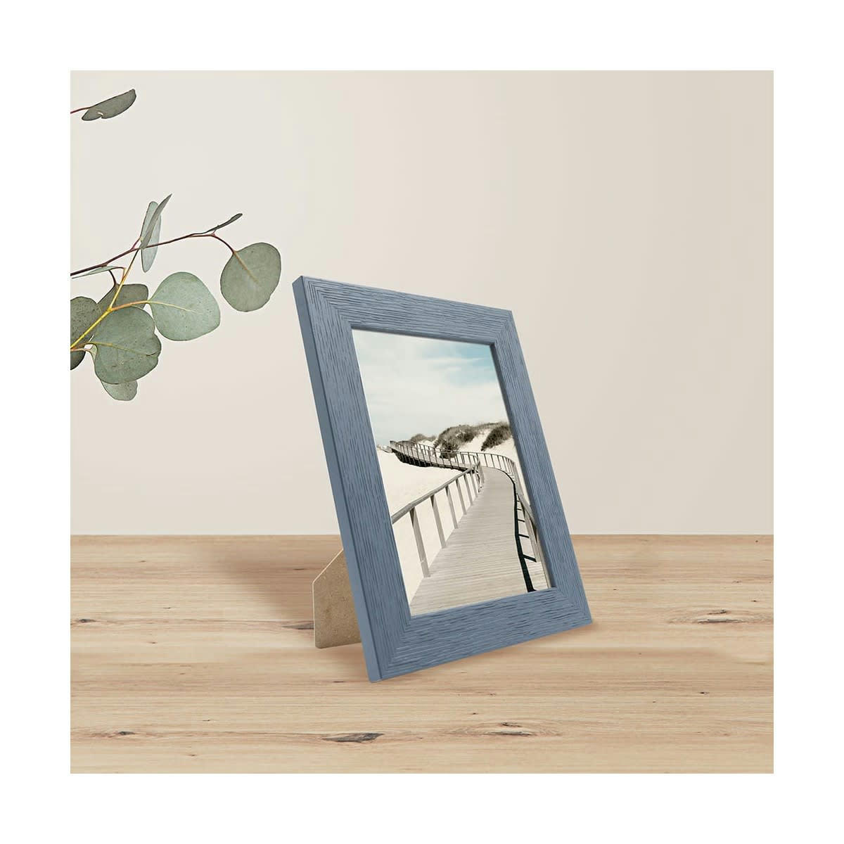 KARMA - Cadre photo gris bleuté 13x18 cm bois reconstitué fsc