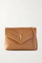 YSL SAINT LAURENT Loulou Toy quilted leather shoulder bag brown
