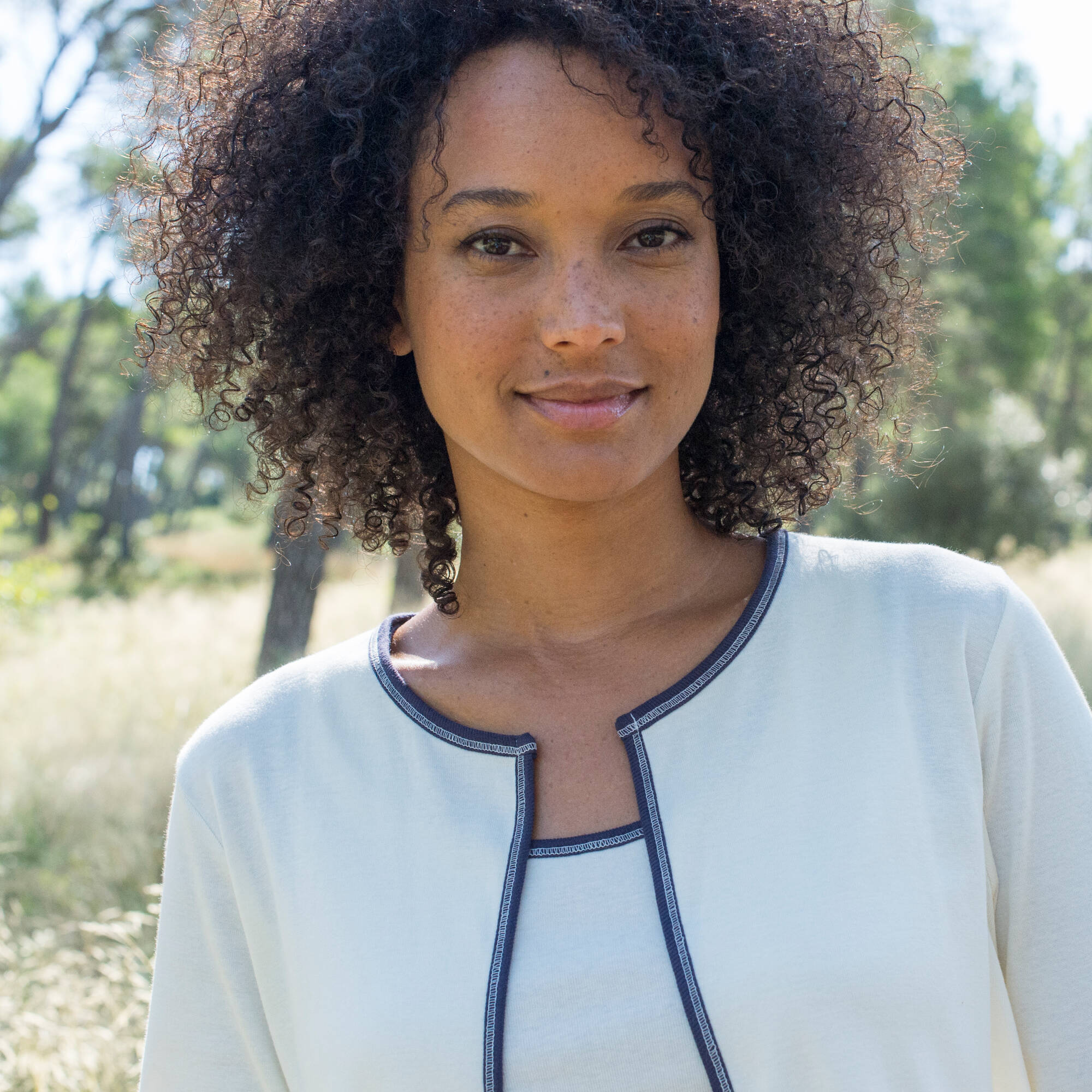 Gilet bicolore sans boutons
