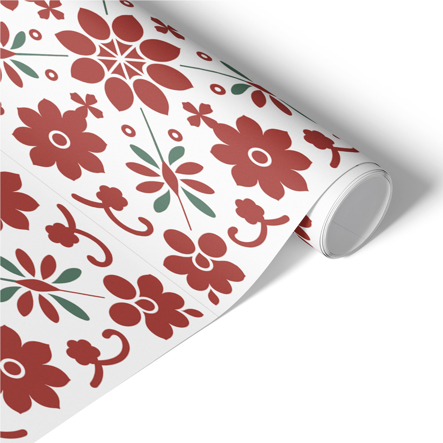 Okleina na meble Czerwone kwiaty 50x100 Folia samoprzylepna Kuchnia