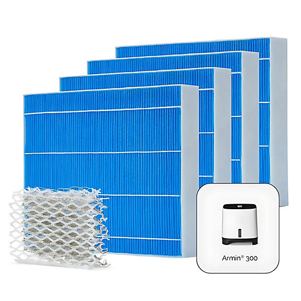 Meaco Armin Pack 4x coussins   Silvertex pour Armin 300ml. Sans calcaire, antimicrobiens, longue durée.