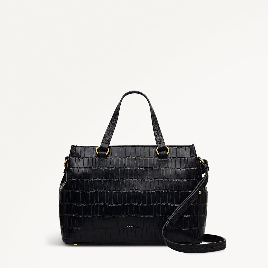 Eltham Mews Leather Small Ziptop Grab Bag - POHZ15902