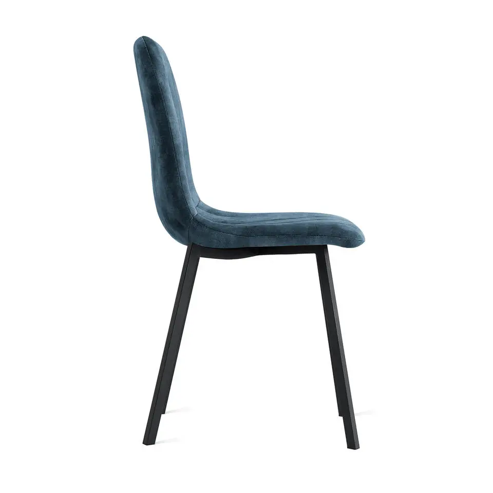 2x Eetkamerstoel Minsk - Velvet Petrol Blauw