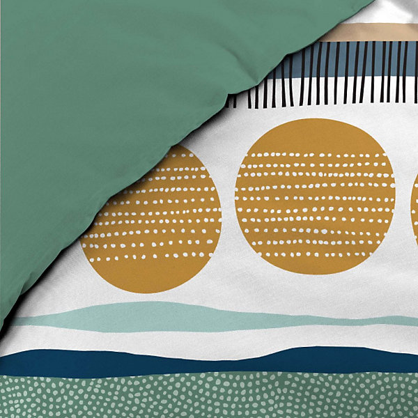 Housse de couette 240x220   2 taies 100% coton