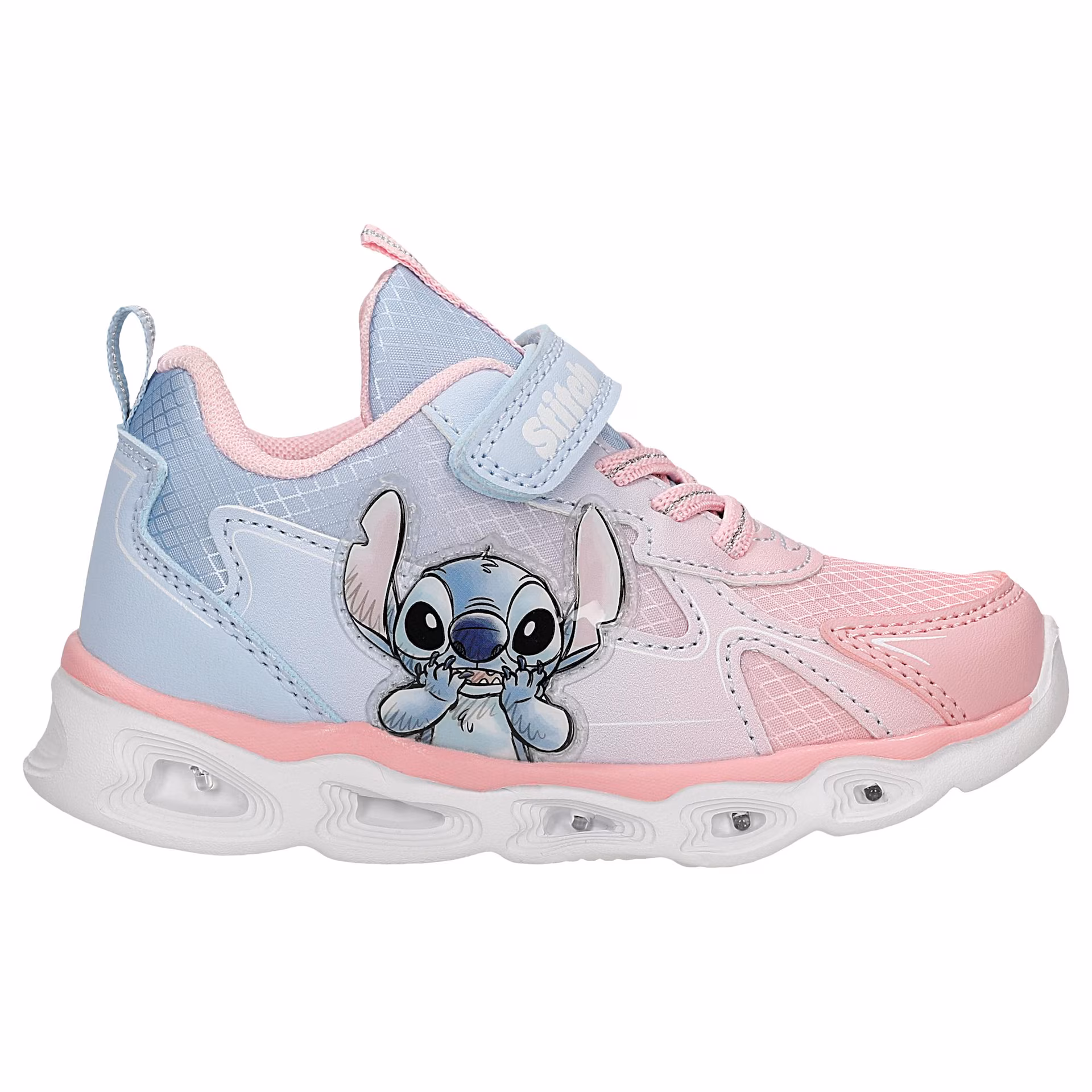 Niebiesko-różowe sneakersy Stitch ze świecącą podeszwą BARTEK 87038-15