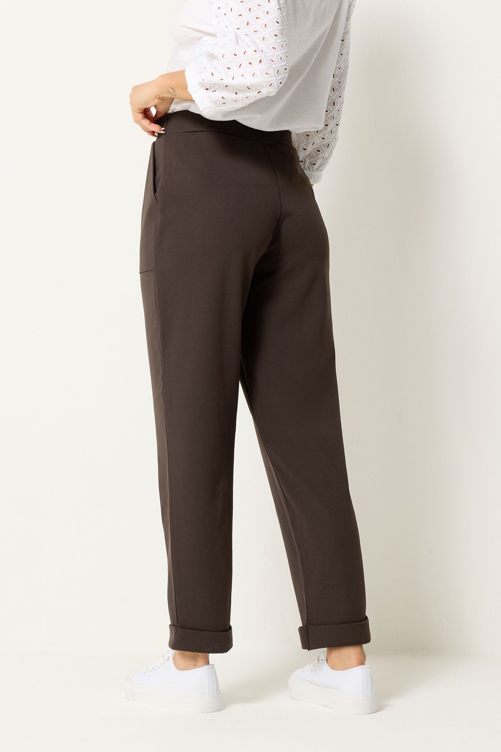 M&Co Petite Carpenter Tapered Trousers