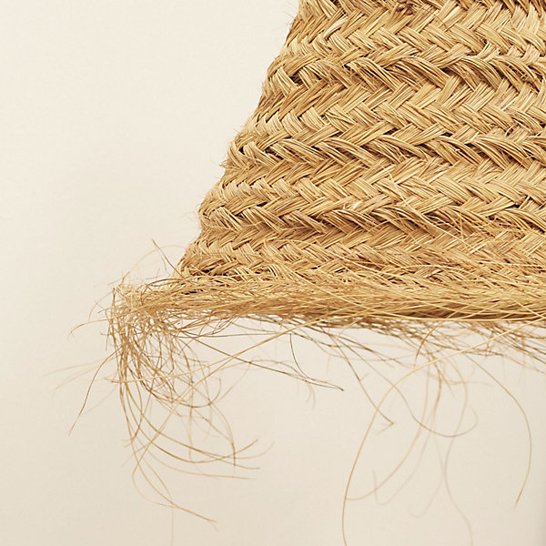 Abat-jour cône fibre de palmier (40x40 cm - Naturel)