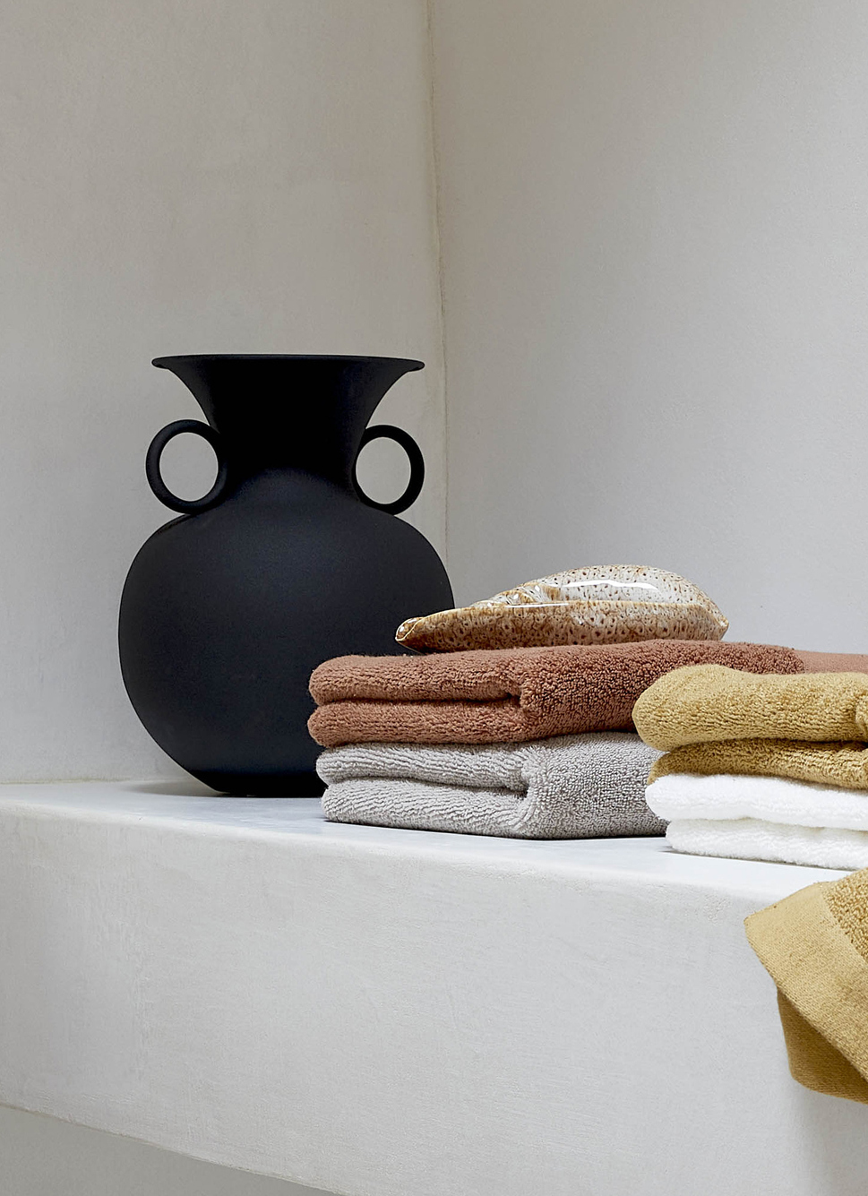 SERVIETTE INVITÉ COTON MOELLEUX ZÉRO TORSION BLEU GRIS