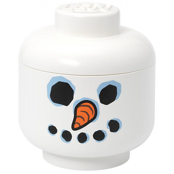 Grande Tête Lego pour rangement taille L - Snowman